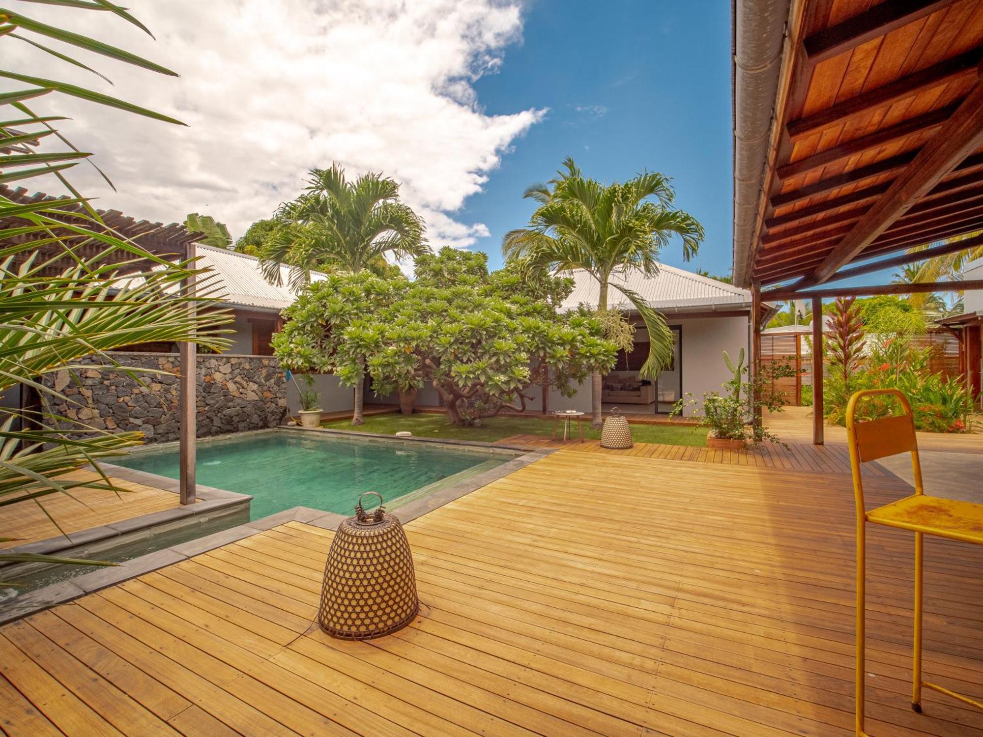 La Kaz Veloutier - Villa 4 Chambres Avec Piscine La Saline Le Bains Ngoại thất bức ảnh