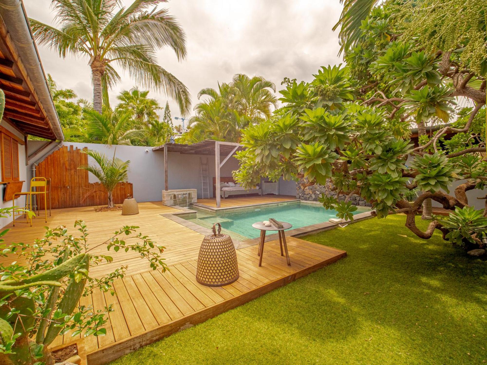 La Kaz Veloutier - Villa 4 Chambres Avec Piscine La Saline Le Bains Ngoại thất bức ảnh