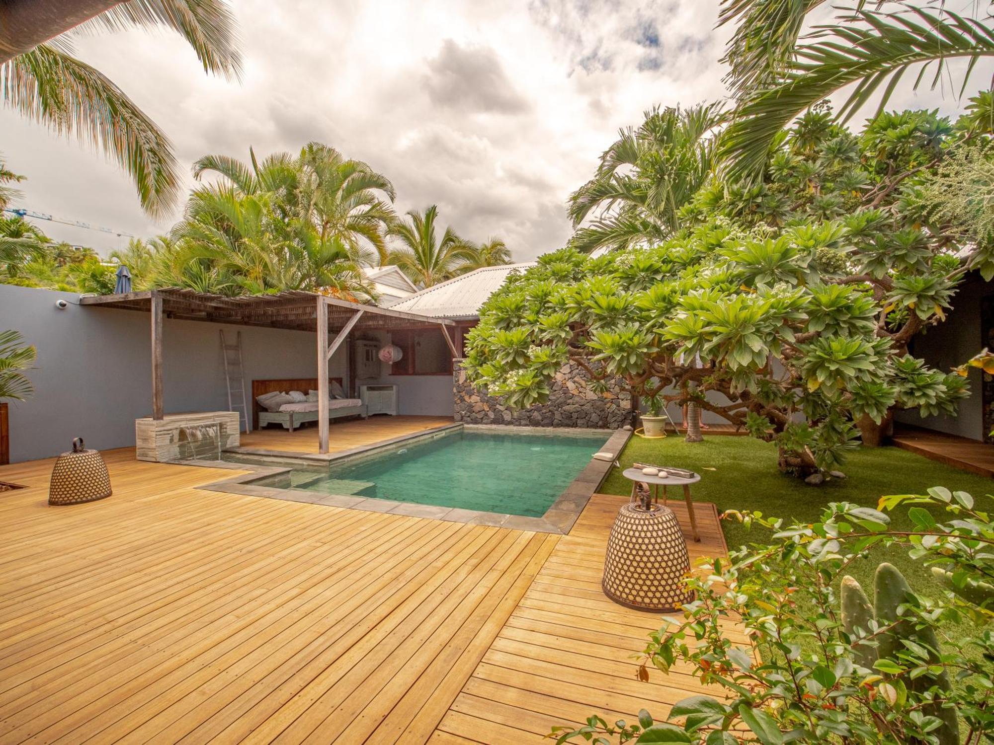 La Kaz Veloutier - Villa 4 Chambres Avec Piscine La Saline Le Bains Ngoại thất bức ảnh