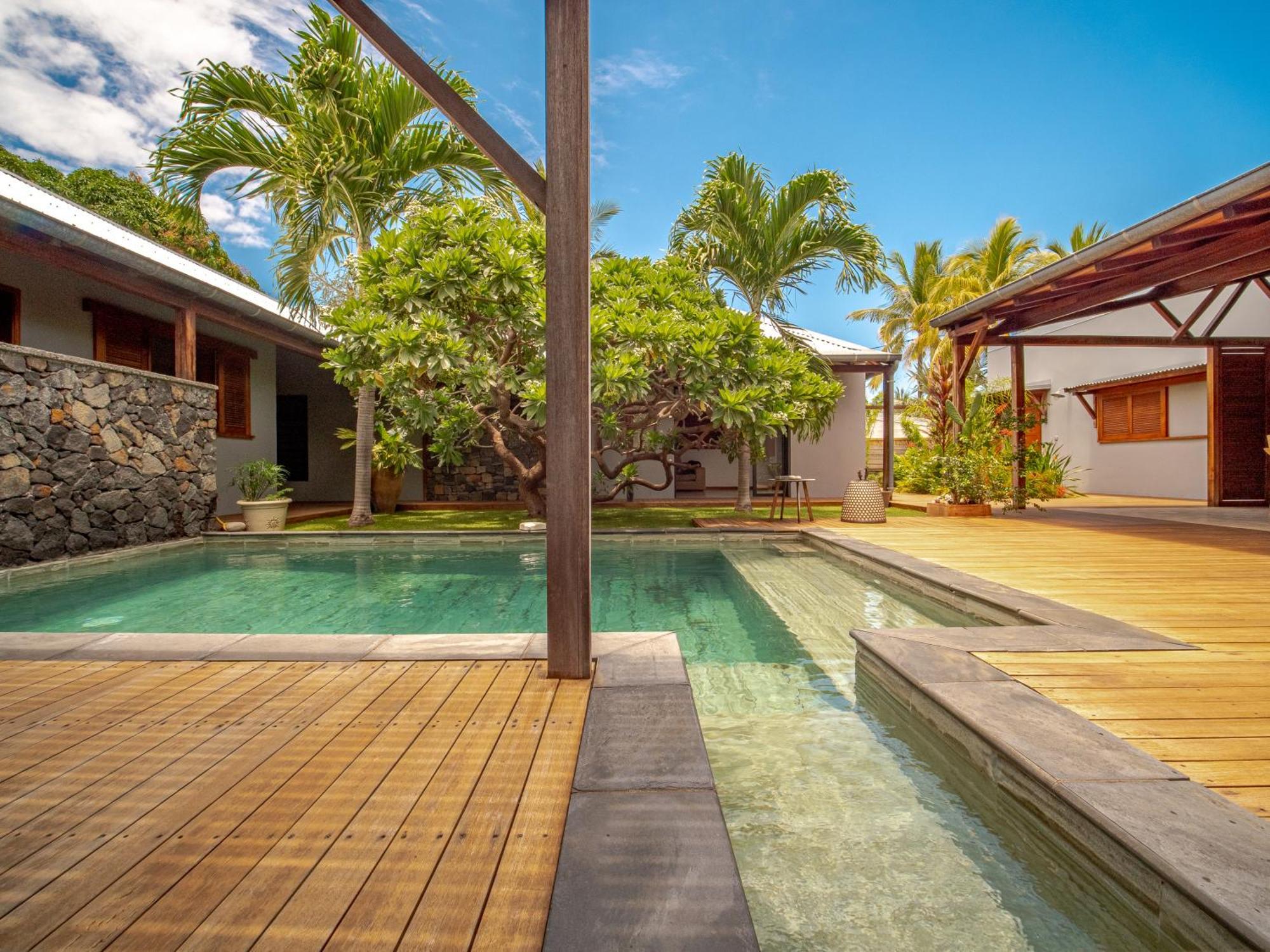 La Kaz Veloutier - Villa 4 Chambres Avec Piscine La Saline Le Bains Ngoại thất bức ảnh